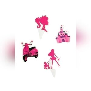 12 Decorations for Princess-themed Birthday Cupcakes Party Supplies